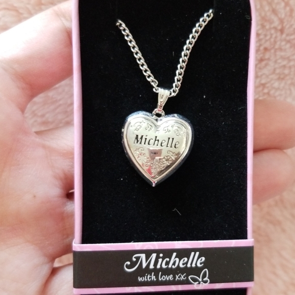 3 heart necklaces with engraved names - Picture 7 of 8